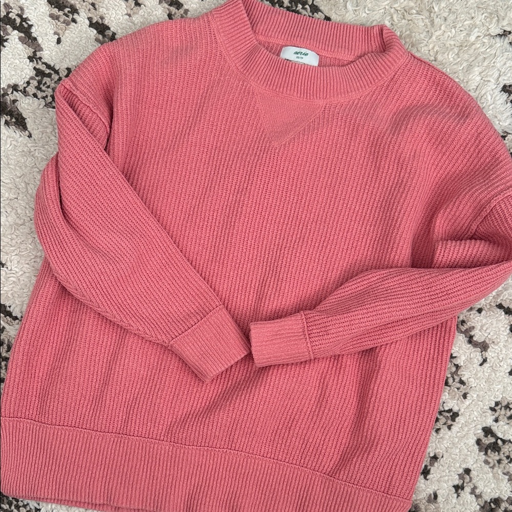 Aerie Cozy Pink Sweater